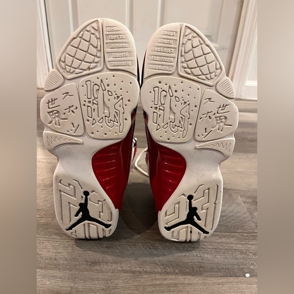 Used Air Jordan Red and White Sneakers - Picture 4 of 4